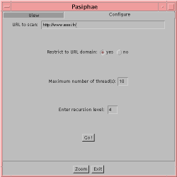 Onglet de configuration