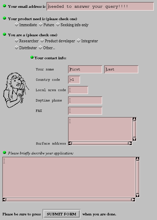 Un exemple de formulaire HTML