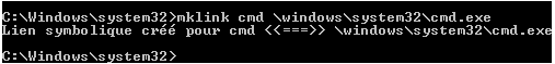 Liens symboliques sous Windows XP