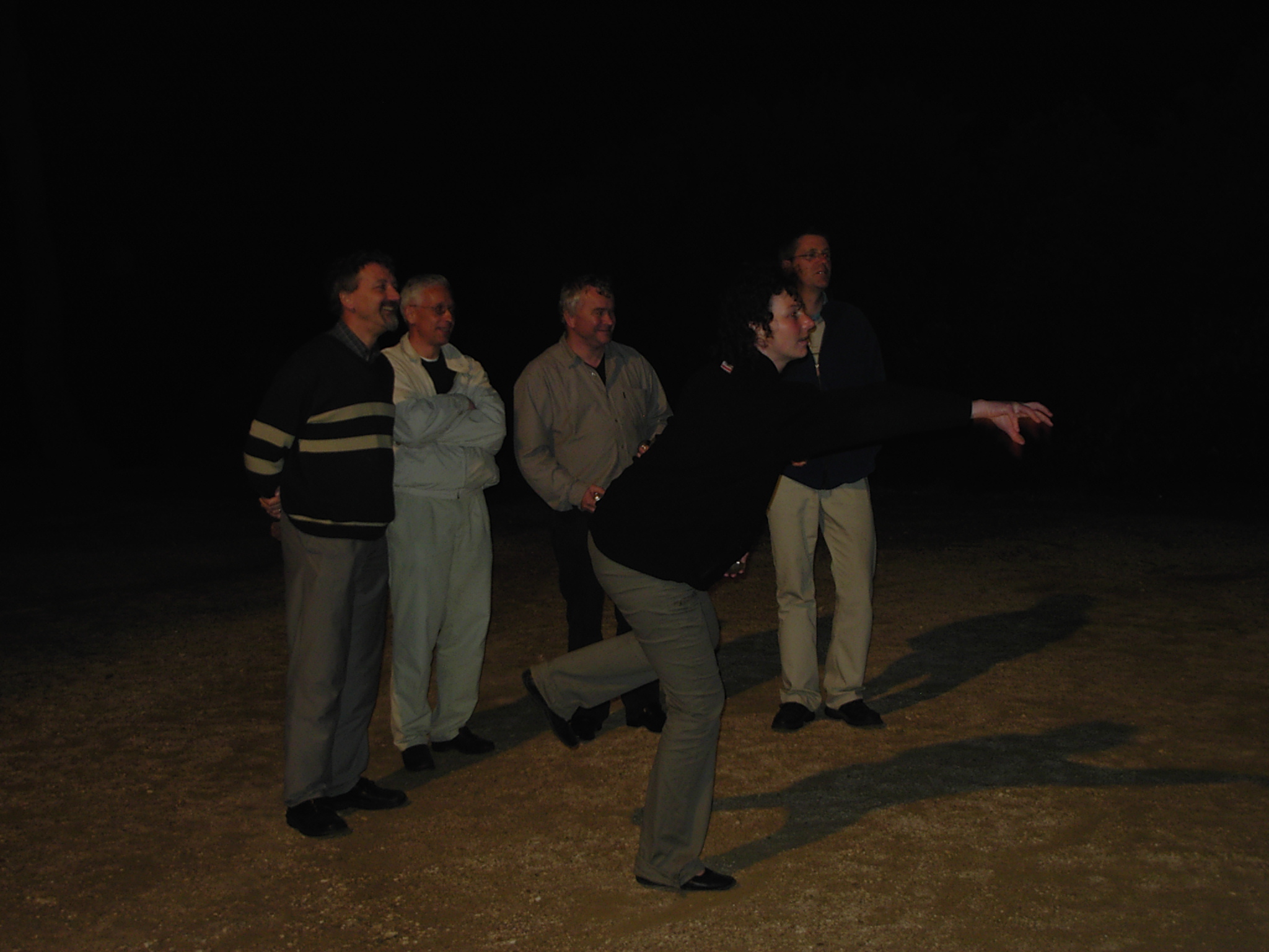 Night pétanque session